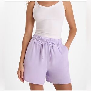 Express High Waist Lavender Shorts NWT